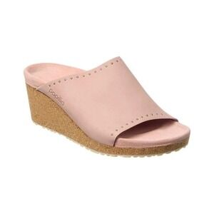Papillio Birkensock Namica Pink Nubuck Leather Wedge Sandals 39 Narrow EXCELLENT